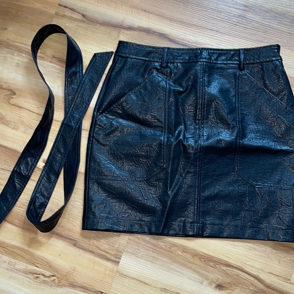 NEW black shirt skirt